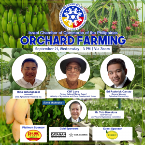 Orchard Farming - Israel Chamber of Commerce of the Philippines